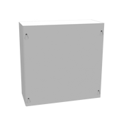 10104-SC1-NK - 10X4X10 Screw Cover Type 1 Ul Listed Steel No Knockouts Ansi 61 Gray Cover With Teardrop Slots Mounting Holes In Back